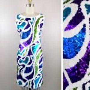 Adrienne Vittadini full sequin 80s vintage